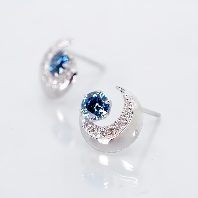 プラチナ　ラボグロウンダイヤモンドピアス [j0027]