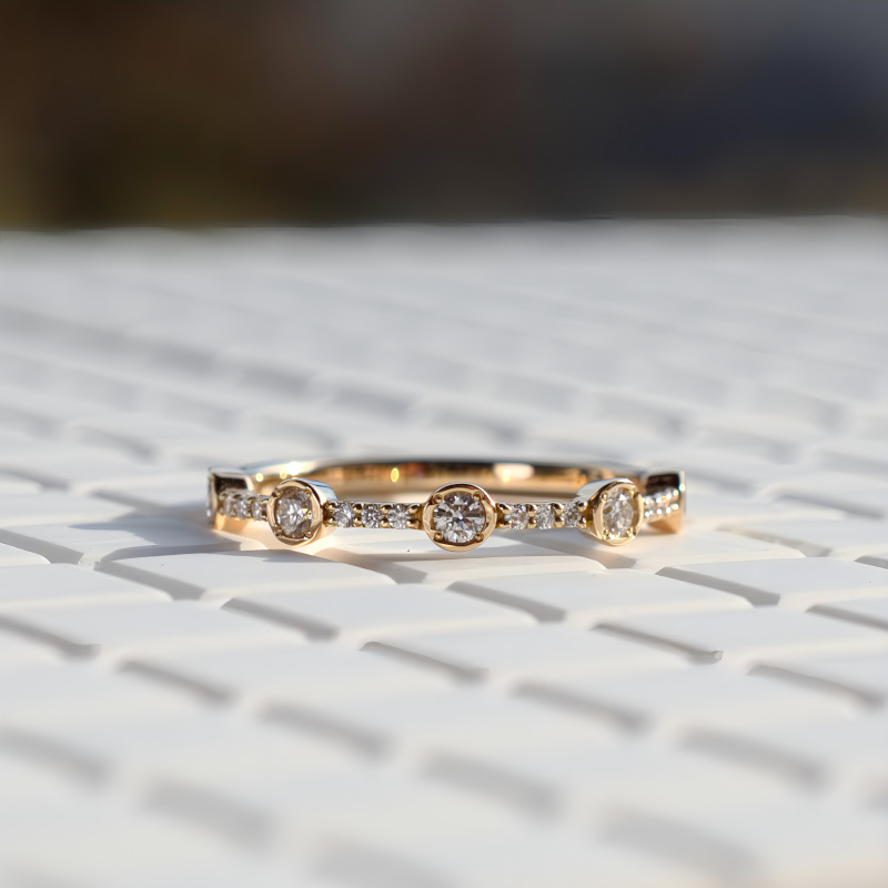 K18YG　ダイヤモンドリング[J0022]